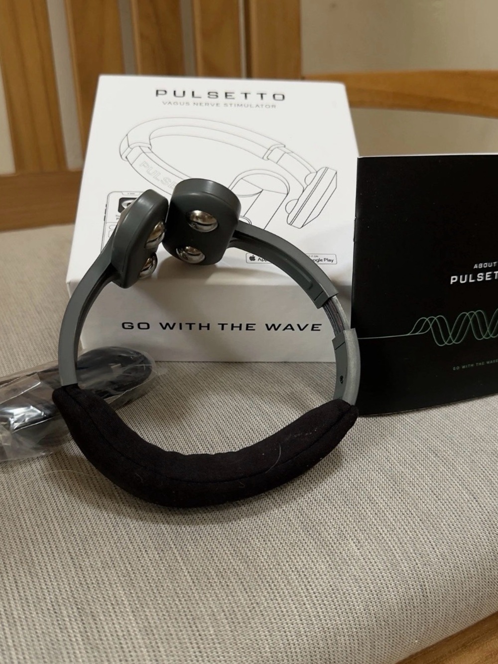 Pulsetto Vagus Nerve Stimulator VNS Stress Sleep Anxiety Wellness + Box Gel App